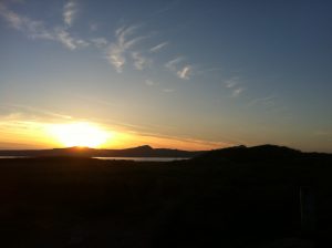 Sunset from Ríneach